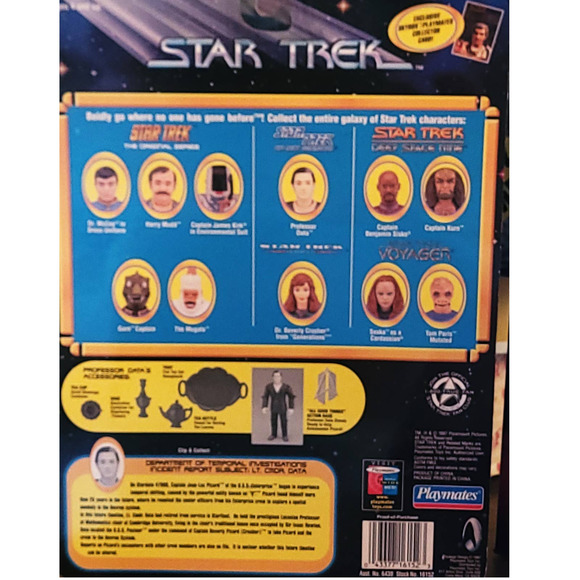 1997 Star Trek Professor Data Action Figure Episode "All Good Things" TN… - Picture 4 of 7
